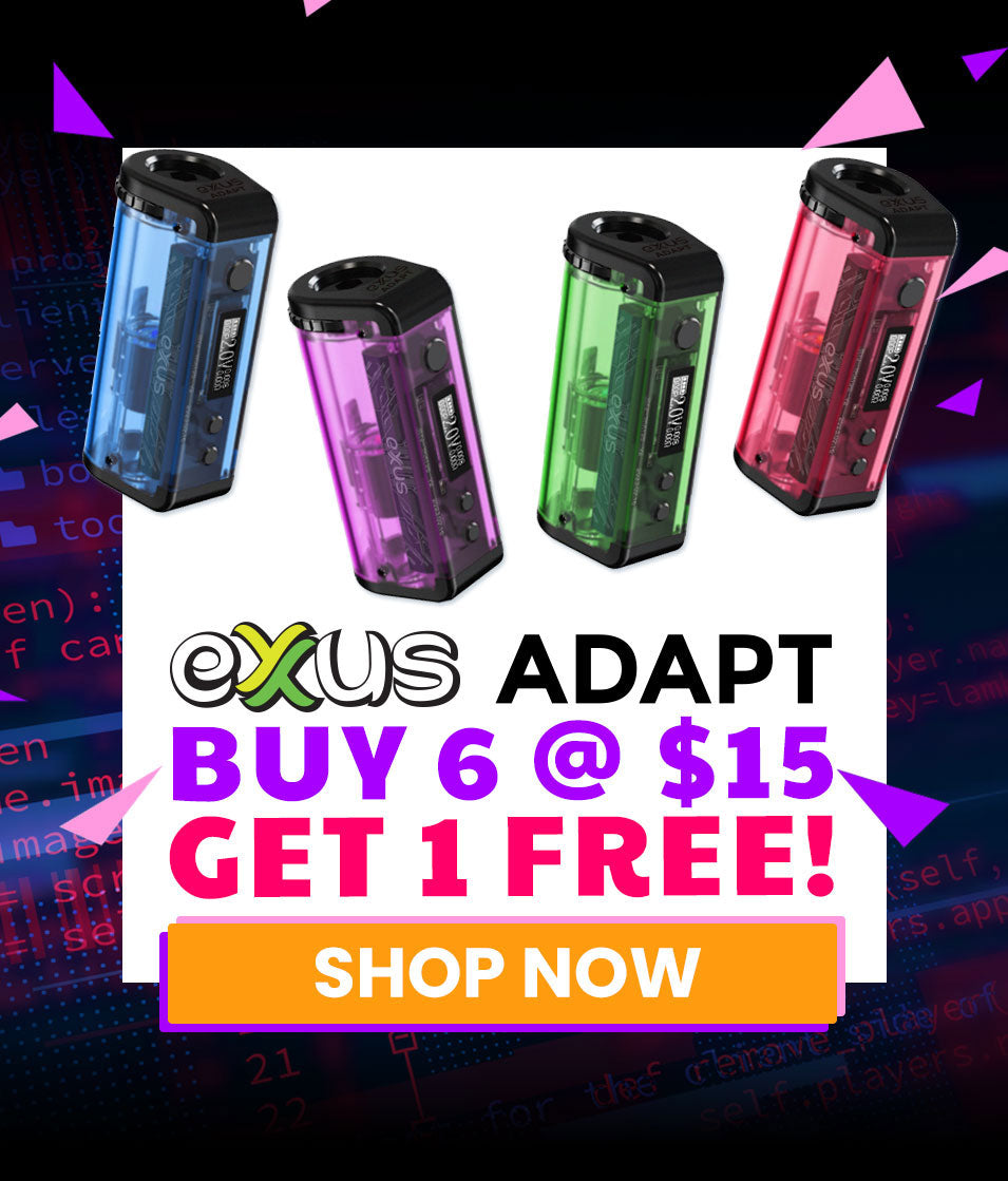 Cyber Monday Sale - Buy 6 Exxus Adapts, Get 1 Free at Got Vape Wholesale