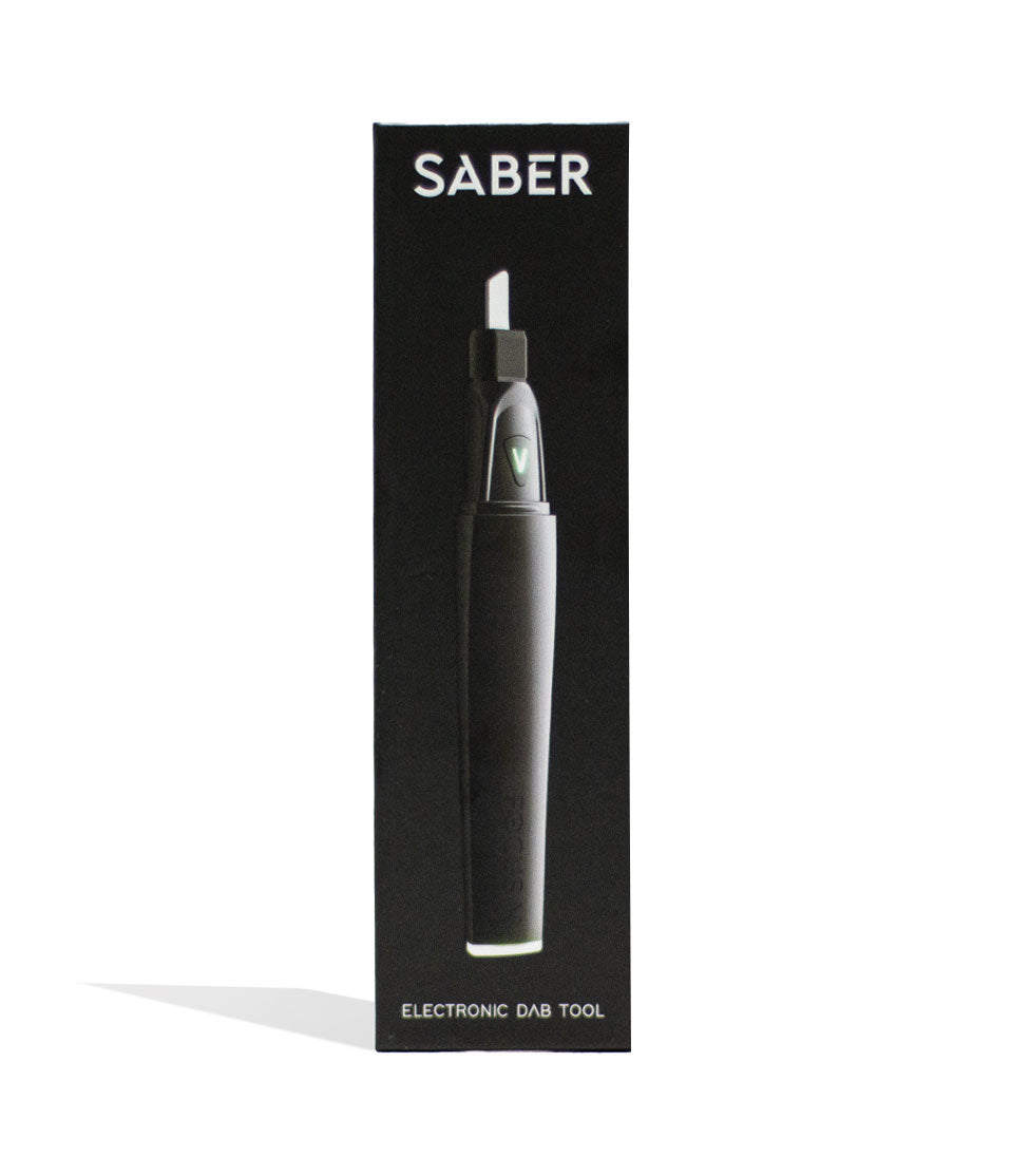 Black Focus V Saber Hot Knife Packaging Front View on White Background