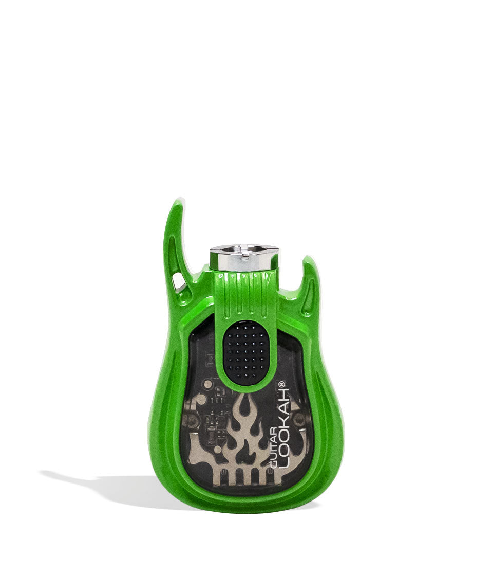 Green Lookah Guitar 510 Voltage Battery Front View on White Background