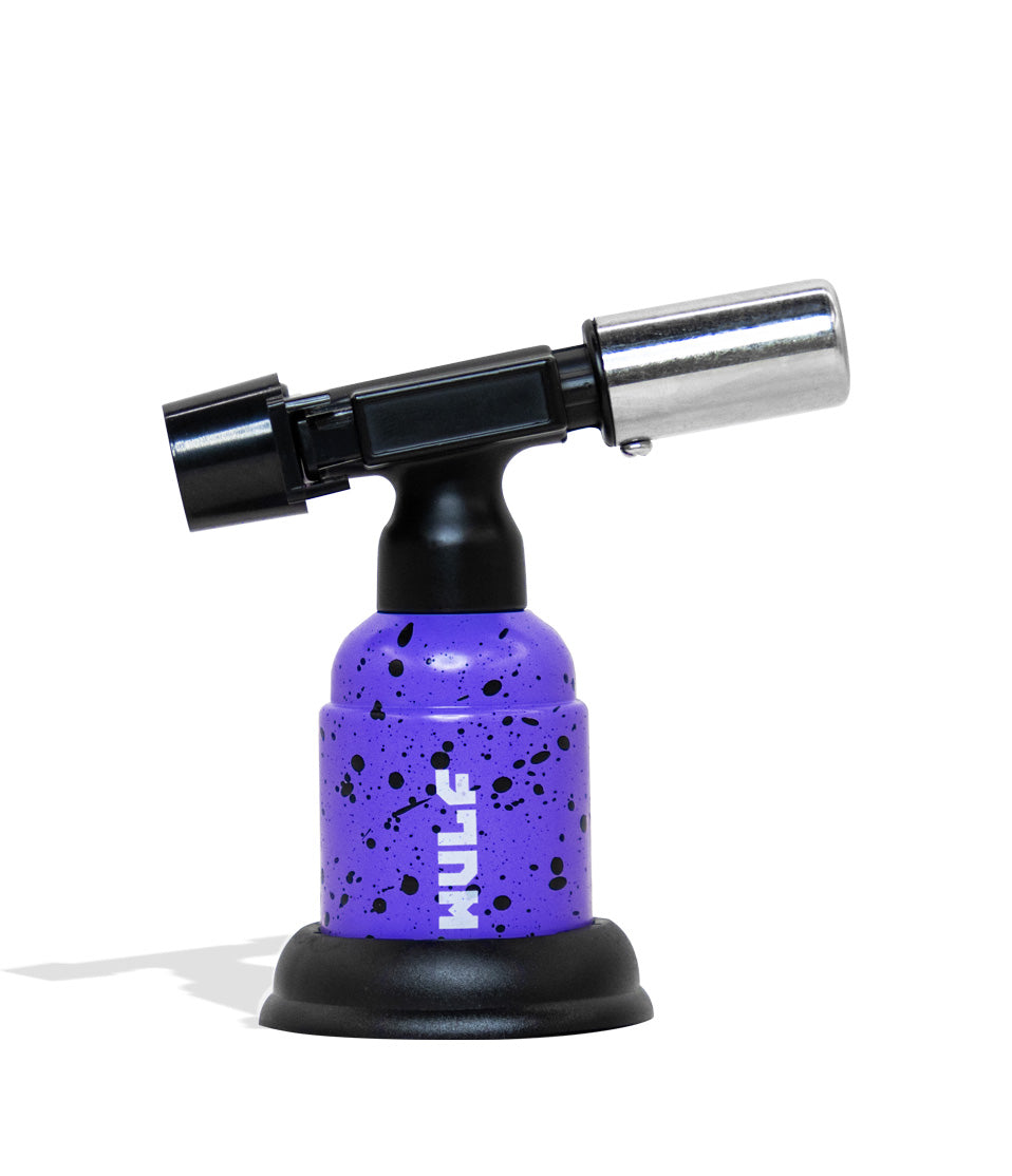 Purple Black Spatter Wulf Mods Blast Butane Torch 9pk on white background