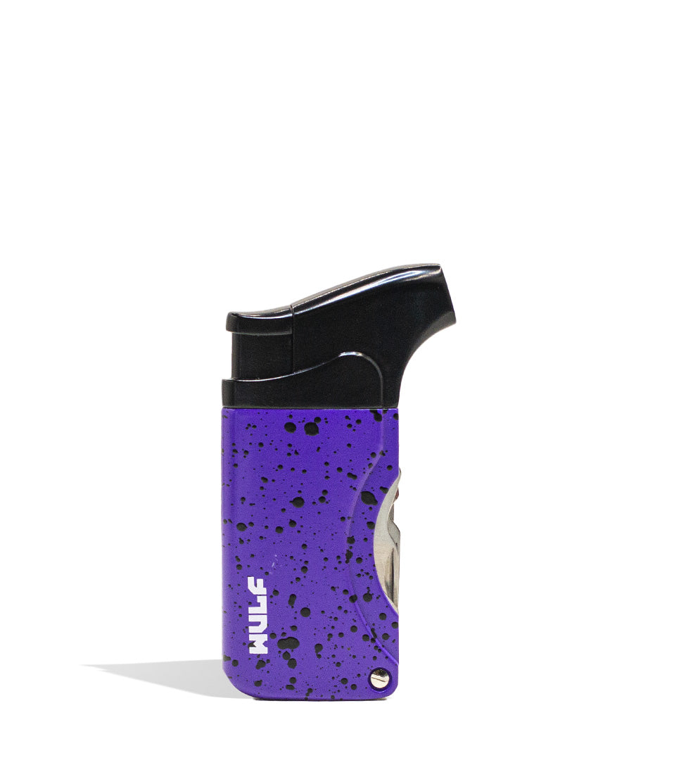 Purple Black Spatter Wulf Mods Omni Dab Tool Torch 18pk Front View on White Background