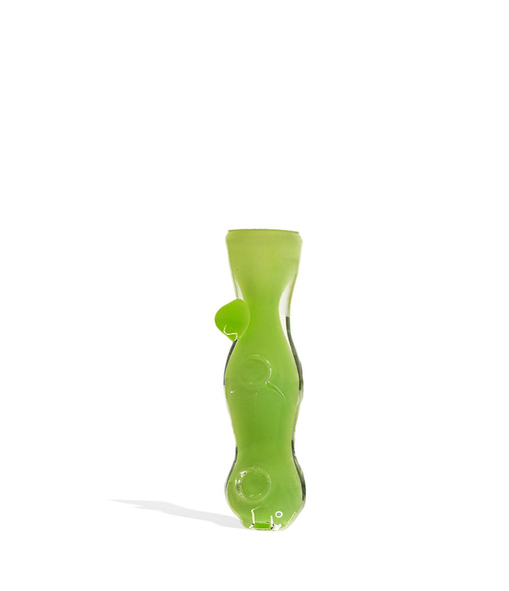 Green 3 inch Slime Dye Chillum on white background