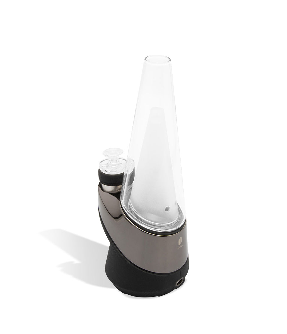 Back view Puffco Peak Desktop Dab Rig on white studio background