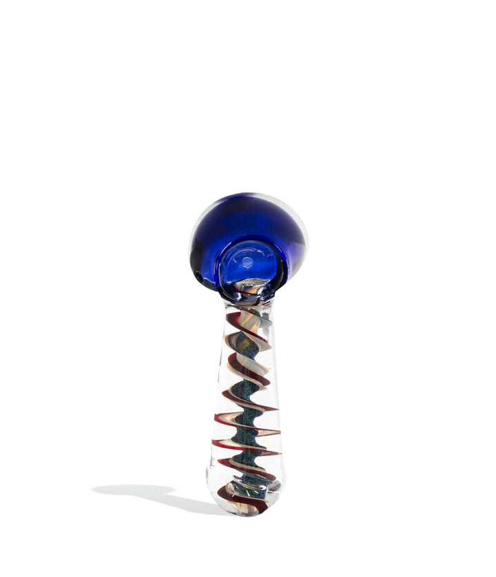 Blue Swirl Dicro Handpipe on white background